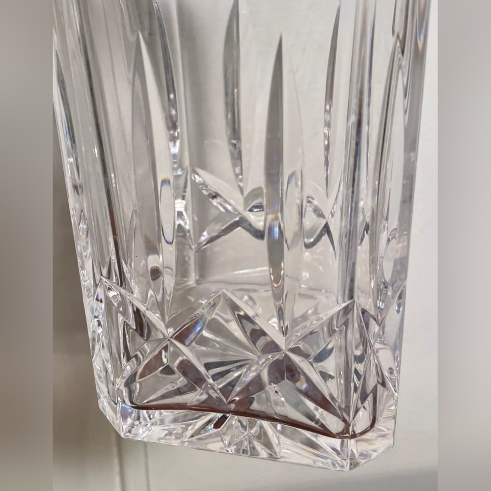 Vintage Signed ATLANTIS "Miguel" Genuine Hand Blown Crystal 10" Square Decanter - Picture 9 of 13